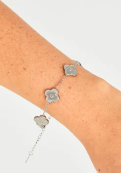 Shanice Silver Flower Bracelet