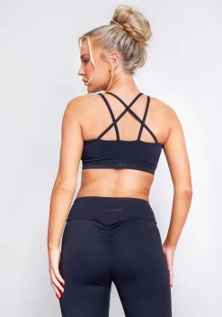 Shannon Black Active Cross Back Sports Bra