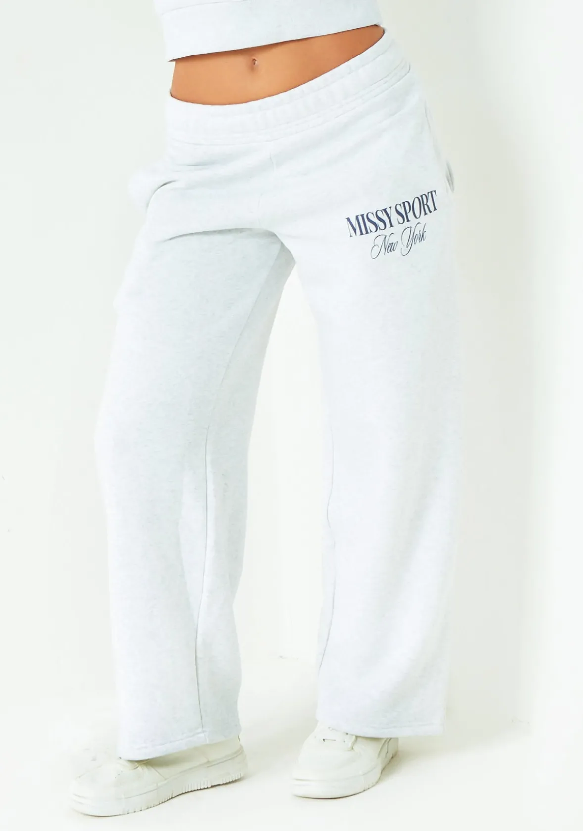 Sienna Grey Missy Sport Slogan Joggers
