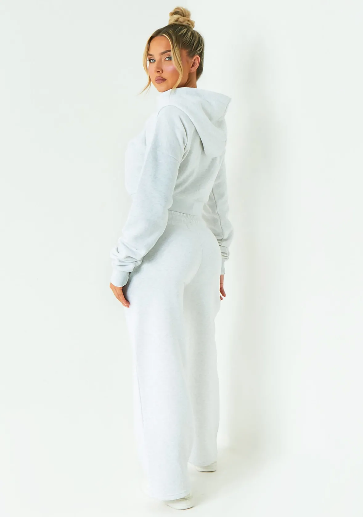 Sienna Grey Missy Sport Slogan Joggers