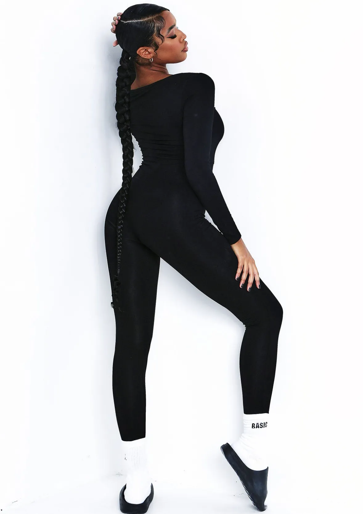 Soph Black Wide Neck Jumpsuit