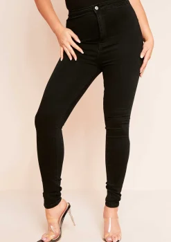 Tora Black Denim Skinny Jeans