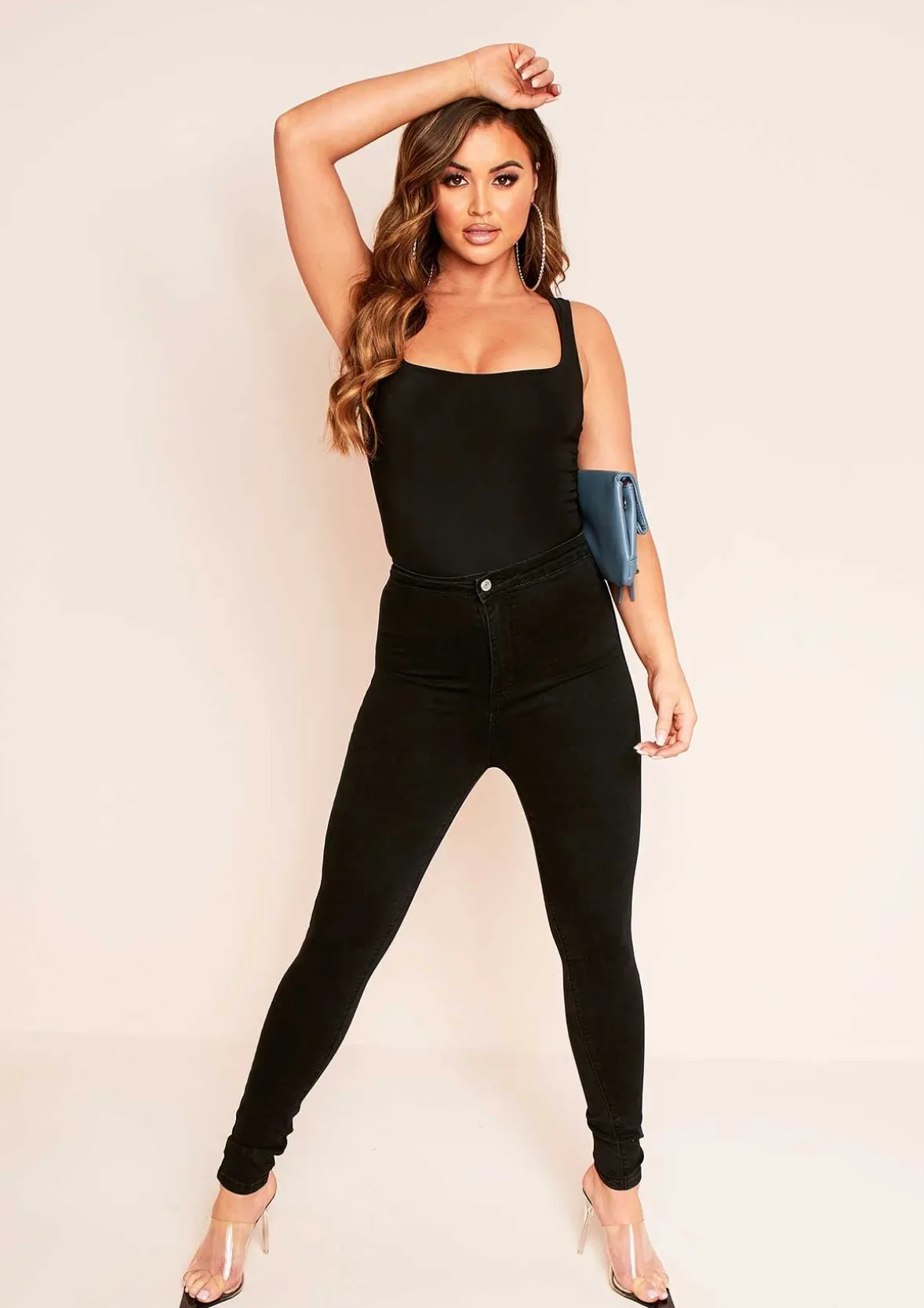 Tora Black Denim Skinny Jeans