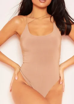 Tyra Camel Strap Detail Bodysuit
