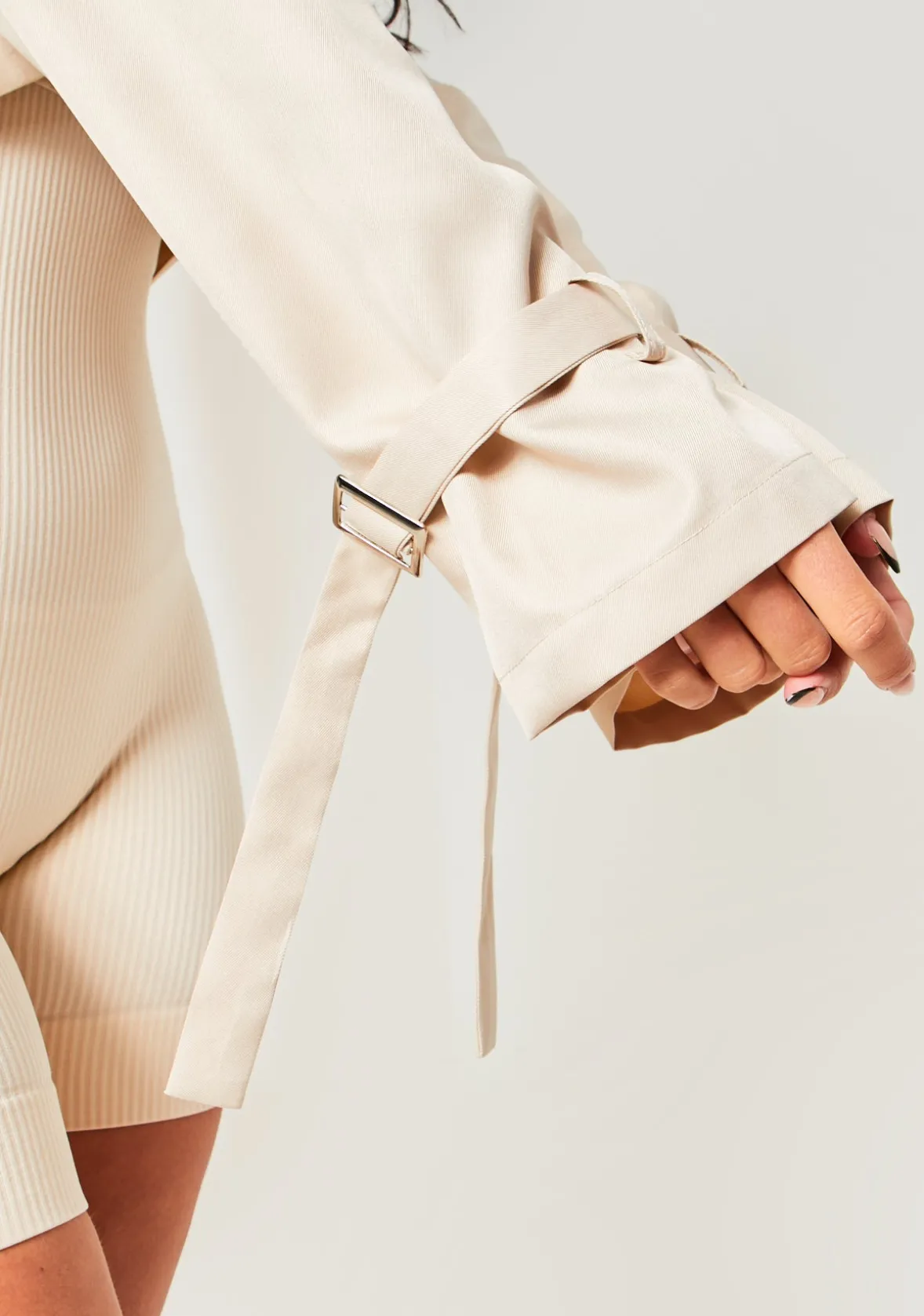 Vera Stone Oversized Cropped Trench
