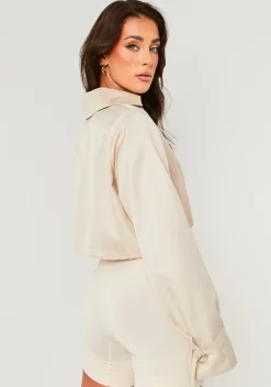 Vera Stone Oversized Cropped Trench
