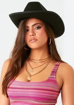 Zoe Black Cowboy Hat